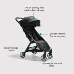 Baby Jogger City Tour 2 - Pitch Black -Baby Products Store baby jogger compact strollers baby jogger city tour 2 pitch black 0047406177677 31387023409288