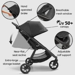 Baby Jogger City Mini GT2 - Opulent Black -Baby Products Store baby jogger pushchairs baby jogger city mini gt2 opulent black 0047406178506 29482945151112