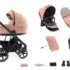 BabyStyle Prestige Vogue 12 Piece Bundle - Coral / Black Frame / Brown Leather
