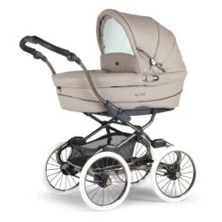 Bebecar Stylo Class+ Combination Pram, Raincover And LA3 Kit - Autumn Beige Inc Changing Bag