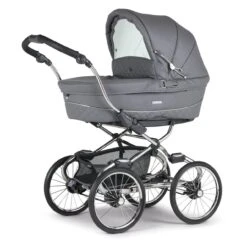Bebecar Stylo Class+ Combination Pram, Raincover And LA3 Kit - Stormy Grey Inc Changing Bag