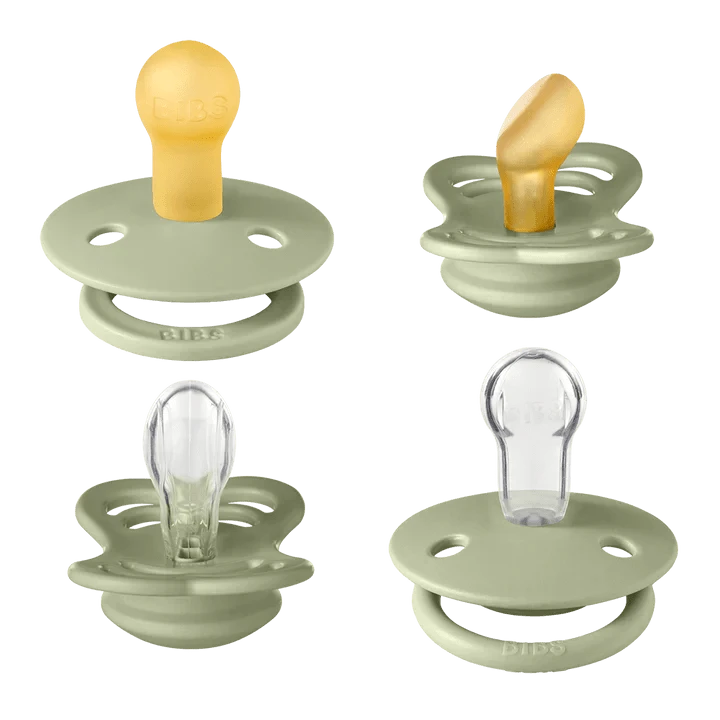 BIBS Try-It Collection Pacifiers (Size 1) - Sage 4 BIBS Try-It Collection Pacifiers (Size 1) - Sage - Image 2