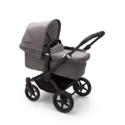 Bugaboo Donkey 5 Duo - Black/Grey Melange/Grey Melange -Baby Products Store bugaboo double pushchairs bugaboo donkey 5 duo black grey melange grey melange 31776239517832