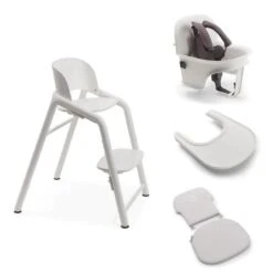 Bugaboo Giraffe Highchair With Complete Baby Set - White/White