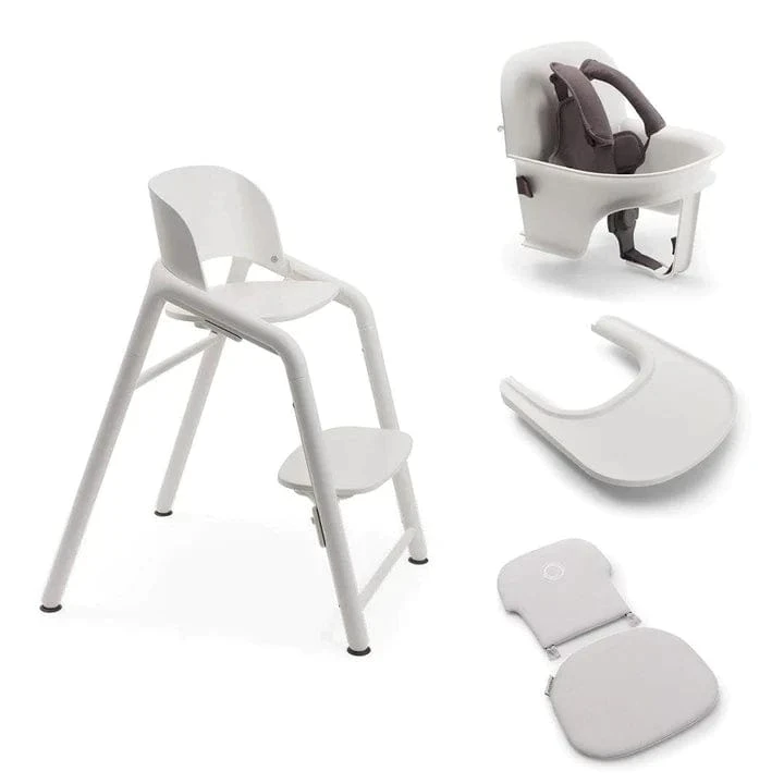 Bugaboo Giraffe Highchair With Complete Baby Set - White/White 3 Bugaboo Giraffe Highchair With Complete Baby Set - White/White