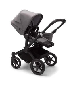 Bugaboo Donkey 5 Twin - Black / Grey Melange -Baby Products Store bugaboo prams pushchairs bugaboo donkey 5 twin black grey melange 31776277463176