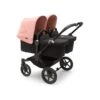 Bugaboo Donkey 5 Twin - Black/Midnight Black/Morning Pink 1 Bugaboo Donkey 5 Twin - Black/Midnight Black/Morning Pink -Baby Products Store bugaboo prams pushchairs bugaboo donkey 5 twin black midnight black morning pink 30256953000072