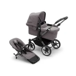 Bugaboo Donkey 5 Duo With Cloud T And Base T - Graphite/Grey Melange -Baby Products Store bugaboo travel systems bugaboo donkey 5 duo with cloud z2 and base z2 graphite grey melange 8717447204671 31153357553800