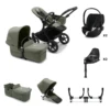 Bugaboo Donkey 5 Twin With Cloud T And Base T - Black/Forest Green -Baby Products Store bugaboo travel systems bugaboo donkey 5 twin with cloud z2 and base z2 black forest green 8717447476214 31529072590984