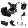 Bugaboo Donkey 5 Twin With Cloud T And Base T - Black/Midnight Black