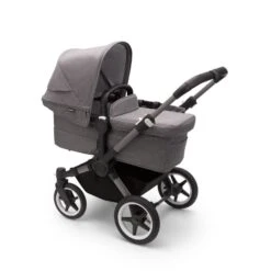 Bugaboo Donkey 5 With Cabriofix And Base - Black/Grey Melange -Baby Products Store bugaboo travel systems bugaboo donkey 5 with cabriofix and base black grey melange 8717447204671 30733482721416