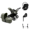 Bugaboo Donkey 5 With Cloud T And Base T - Black/Forest Green