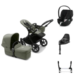 Bugaboo Donkey 5 With Cloud T And Base T - Black/Forest Green
