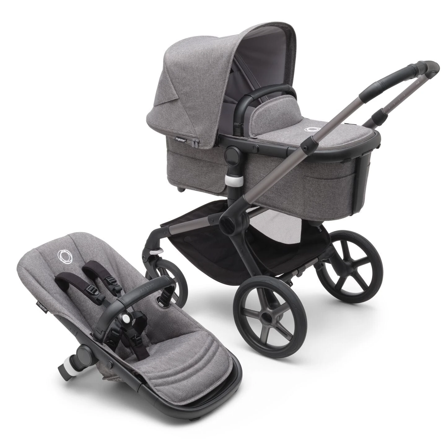 Bugaboo Fox 5, Cabriofix I-Size And Base Travel System - Graphite/Grey Melange/Grey Melange 4 Bugaboo Fox 5, Cabriofix I-Size And Base Travel System - Graphite/Grey Melange/Grey Melange - Image 2