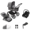Bugaboo Fox 5, Cabriofix I-Size And Base Travel System - Graphite/Grey Melange/Grey Melange