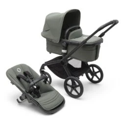Bugaboo Fox 5, Cloud T Ultimate Travel System - Black/Forest Green/Forest Green -Baby Products Store bugaboo travel systems bugaboo fox 5 cloud z2 ultimate travel system black forest green forest green 32339059441800