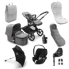 Bugaboo Fox 5, Cloud T Ultimate Travel System - Graphite/Grey Melange/Grey Melange -Baby Products Store bugaboo travel systems bugaboo fox 5 cloud z2 ultimate travel system graphite grey melange grey melange 8717447611882 32339366674568