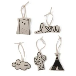 Childhome Tipi Play Gym Canvas Toys (Set Of 5)