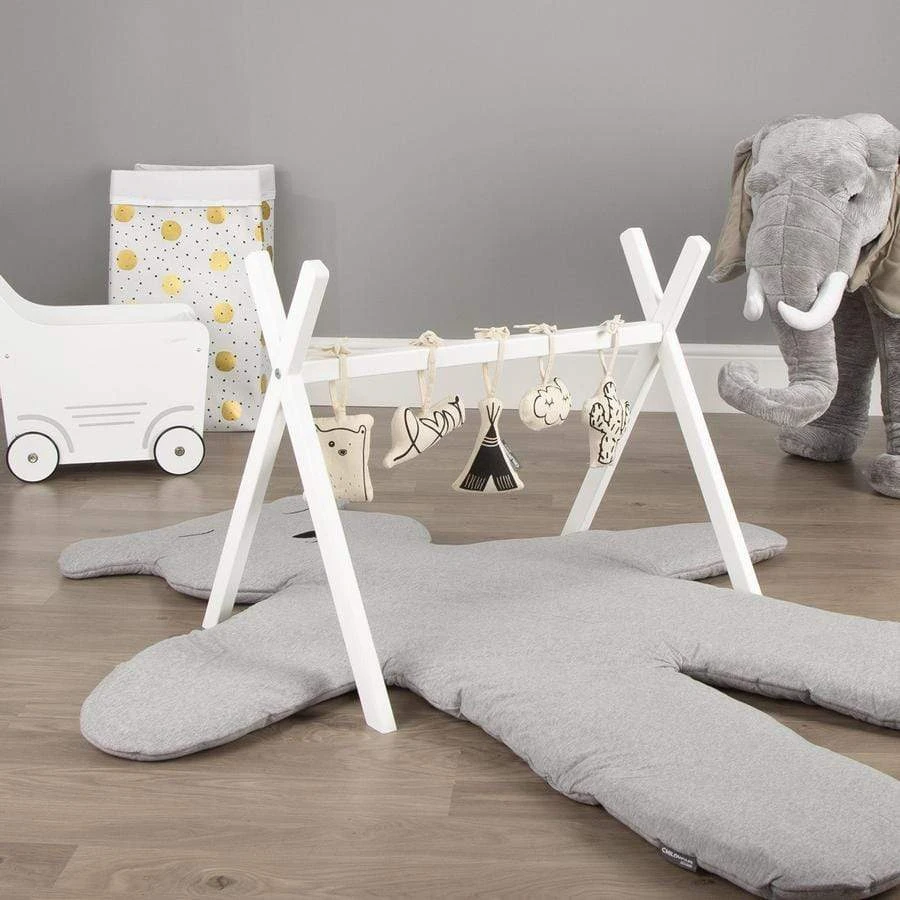 Childhome Tipi Play Gym Canvas Toys (Set Of 5) 4 Childhome Tipi Play Gym Canvas Toys (Set Of 5) - Image 2