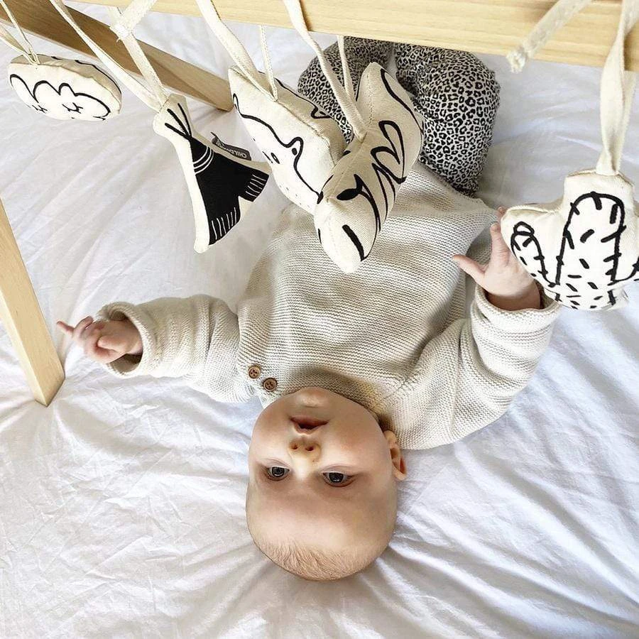 Childhome Tipi Play Gym Canvas Toys (Set Of 5) 6 Childhome Tipi Play Gym Canvas Toys (Set Of 5) - Image 4