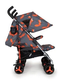 Cosatto Supa Dupa 3 Double Stroller - Charcoal Mister Fox -Baby Products Store cosatto double pushchairs cosatto supa dupa 3 double stroller charcoal mister fox 31075116810376