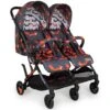 Cosatto Woosh Double Pushchair - Charcoal Mister Fox