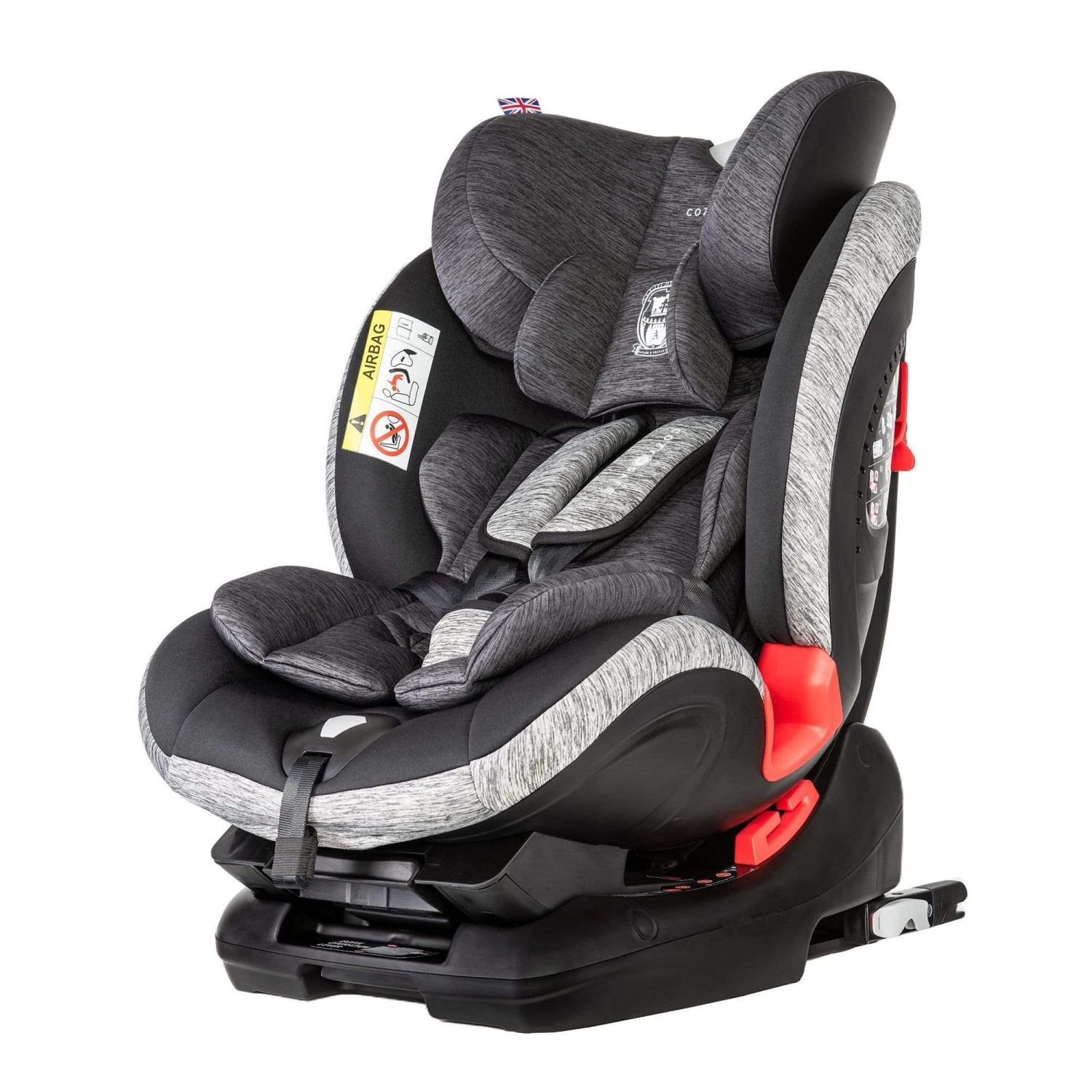 Cozy N Safe Arthur Group 0+/1/2/3 Child Car Seat - Black/Grey 4 Cozy N Safe Arthur Group 0+/1/2/3 Child Car Seat - Black/Grey - Image 2