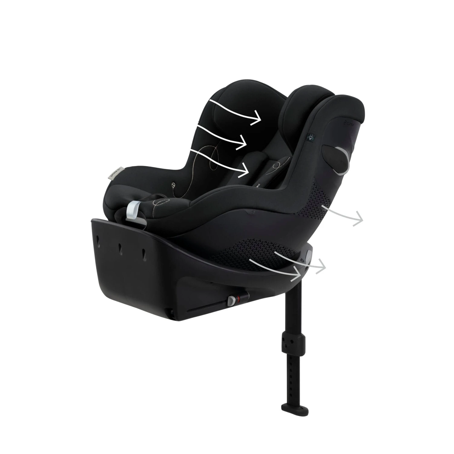 Cybex Sirona Gi I-Size Car Seat - Moon Black 7 Cybex Sirona Gi I-Size Car Seat - Moon Black - Image 5