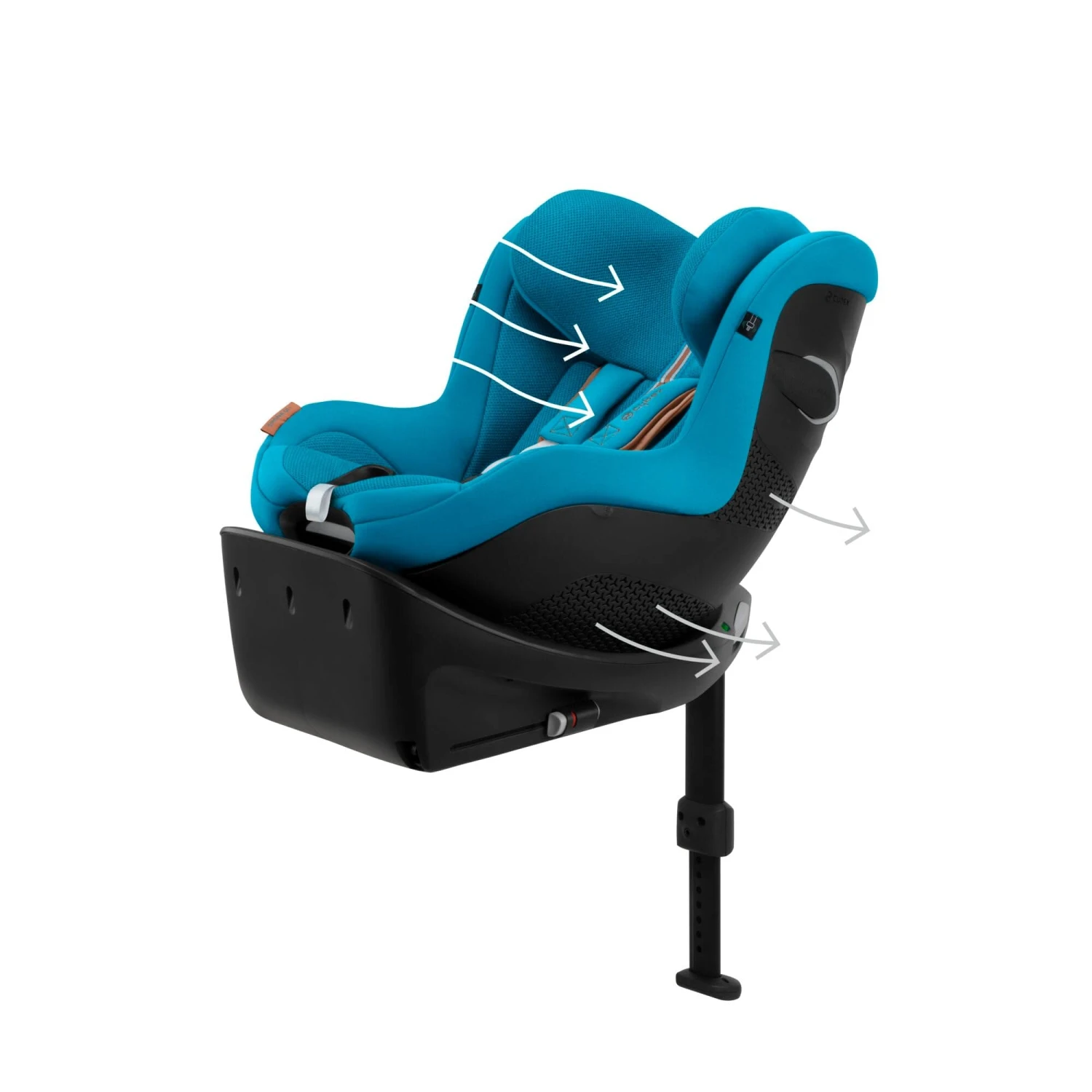 Cybex Sirona Gi I-Size PLUS Car Seat - Beach Blue 8 Cybex Sirona Gi I-Size PLUS Car Seat - Beach Blue - Image 6
