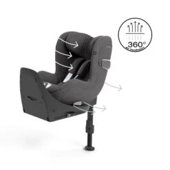 Cybex Sirona T I-Size PLUS Car Seat - Mirage Grey -Baby Products Store cybex car seats cybex sirona t i size plus car seat mirage grey 4063846405121 32355794780296