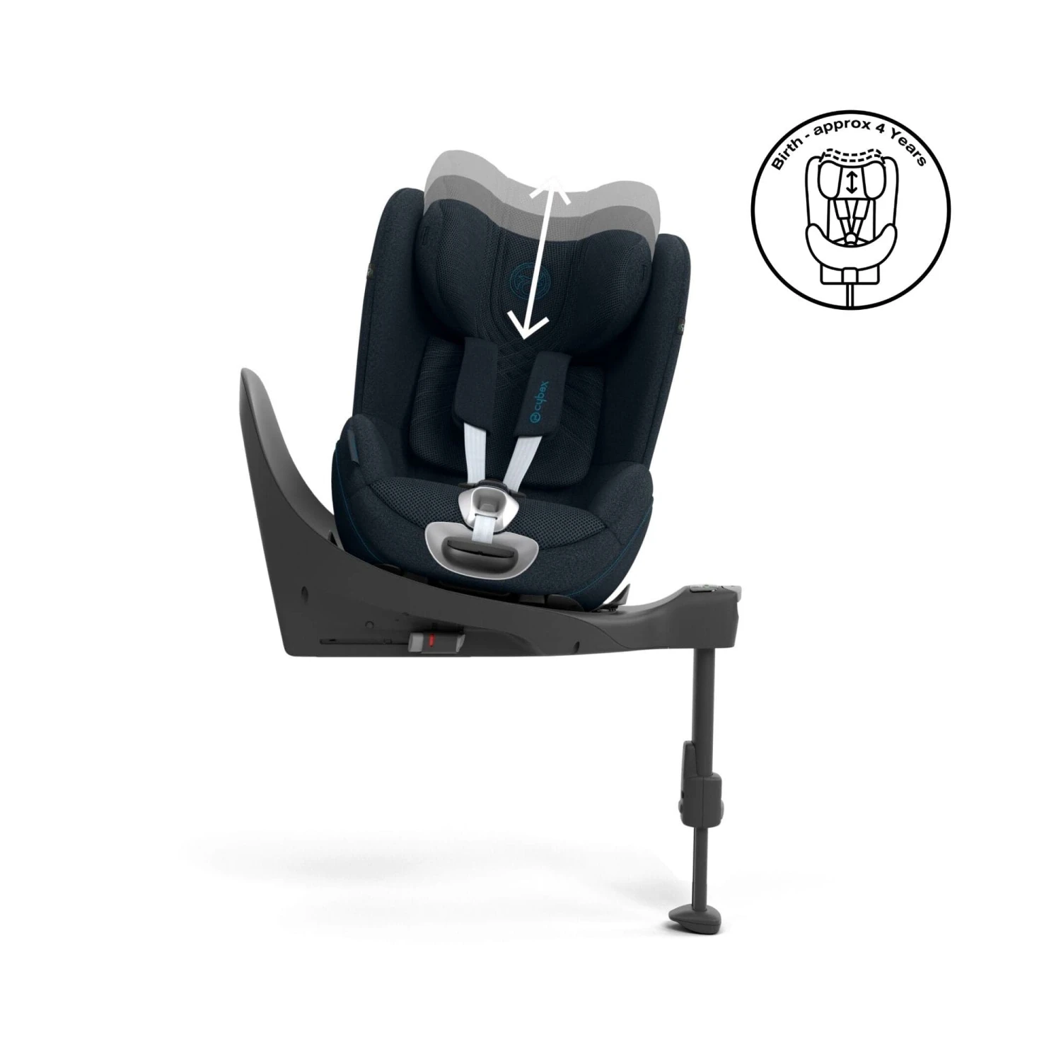 Cybex Sirona T I-Size PLUS Car Seat - Nautical Blue 5 Cybex Sirona T I-Size PLUS Car Seat - Nautical Blue - Image 4