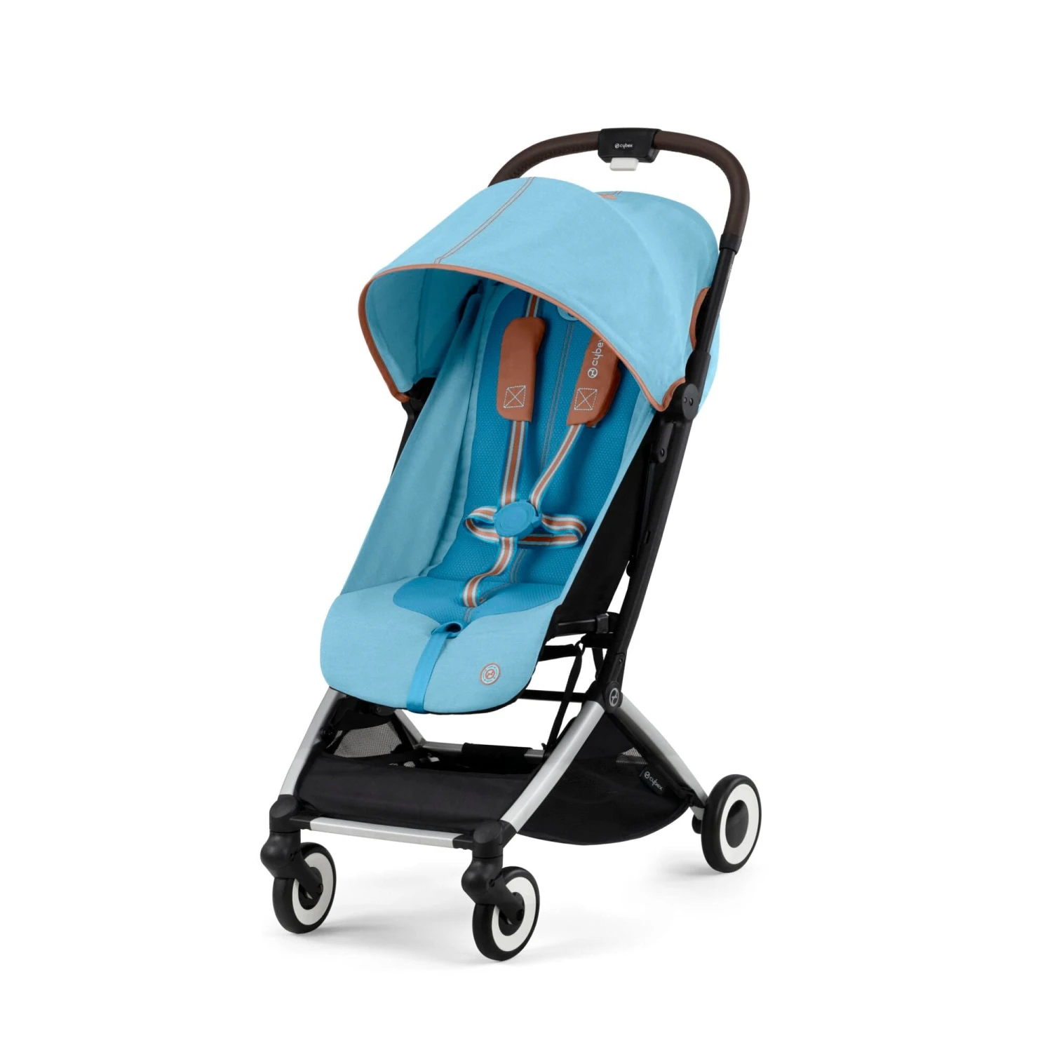 Cybex Orfeo Compact Stroller Inc Raincover - Beach Blue 3 Cybex Orfeo Compact Stroller Inc Raincover - Beach Blue