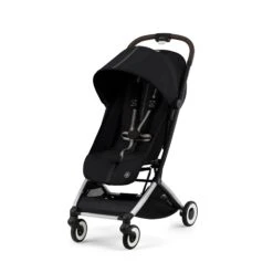 Cybex Orfeo Compact Stroller Inc Raincover - Moon Black