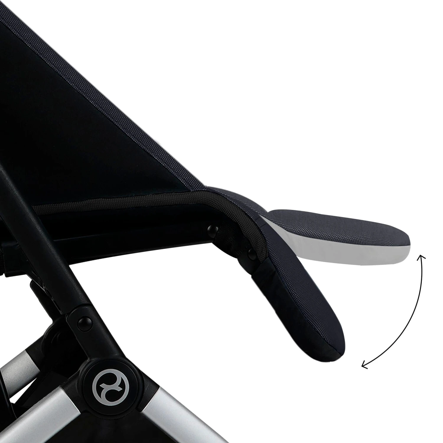 Cybex Orfeo Compact Stroller Inc Raincover - Moon Black 7 Cybex Orfeo Compact Stroller Inc Raincover - Moon Black - Image 5