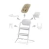 Cybex LEMO 4 In 1 Highchair Set - All White