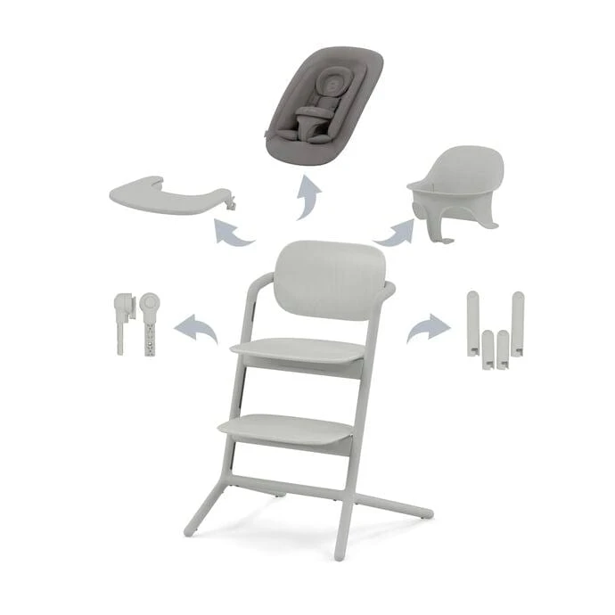 Cybex LEMO 4 In 1 Highchair Set - Suede Grey 3 Cybex LEMO 4 In 1 Highchair Set - Suede Grey