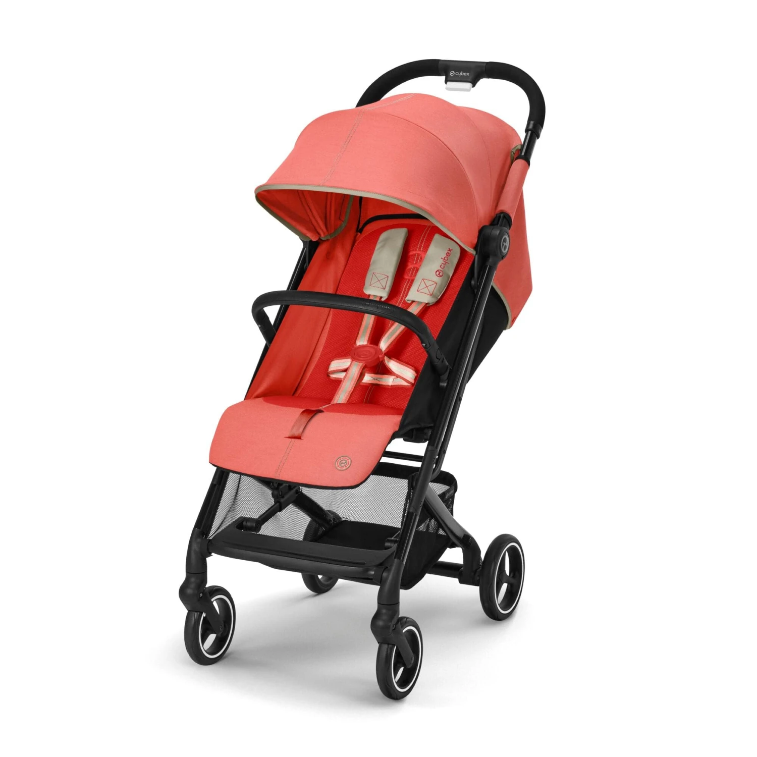 Cybex Beezy Compact Pushchair With Raincover - Hibiscus Red (2023) 3 Cybex Beezy Compact Pushchair With Raincover - Hibiscus Red (2023)