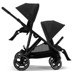 Cybex Gazelle S Double Tandem Pushchair - Black / Moon Black -Baby Products Store cybex prams pushchairs cybex gazelle s double tandem pushchair black moon black 32177481973896