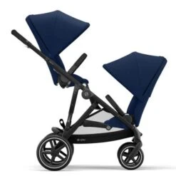 Cybex Gazelle S Double Tandem Pushchair - Black / Navy -Baby Products Store cybex prams pushchairs cybex gazelle s double tandem pushchair black navy 32376662065288