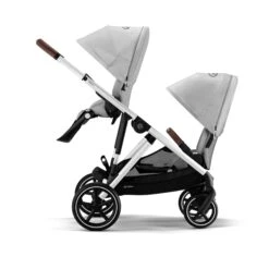 Cybex Gazelle S Double Tandem Pushchair - Silver / Lava Grey -Baby Products Store cybex prams pushchairs cybex gazelle s double tandem pushchair silver lava grey 32177387405448