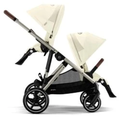 Cybex Gazelle S Double Tandem Pushchair - Taupe / Seashell Beige -Baby Products Store cybex prams pushchairs cybex gazelle s double tandem pushchair taupe seashell beige 32177448550536
