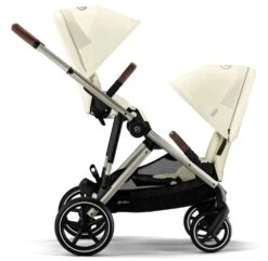 Cybex Gazelle S Double Tandem Pushchair - Taupe / Seashell Beige -Baby Products Store cybex prams pushchairs cybex gazelle s double tandem pushchair taupe seashell beige 32177448714376