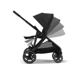 Cybex Gazelle S Twin Pushchair - Black / Moon Black -Baby Products Store cybex prams pushchairs cybex gazelle s twin pushchair black moon black 32616730722440