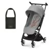 Cybex Libelle Compact Travel Pushchair - Lava Grey (2023) With Travel Bag