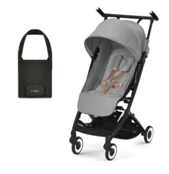 Cybex Libelle Compact Travel Pushchair - Lava Grey (2023) With Travel Bag