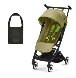 Cybex Libelle Compact Travel Pushchair - Nature Green (2023) With Travel Bag