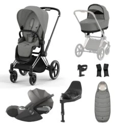 Cybex Priam Cloud T I-Size Bundles - Mirage Grey (2023)