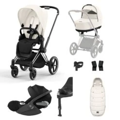 Cybex Priam Cloud T I-Size Bundles - Off White (2023)