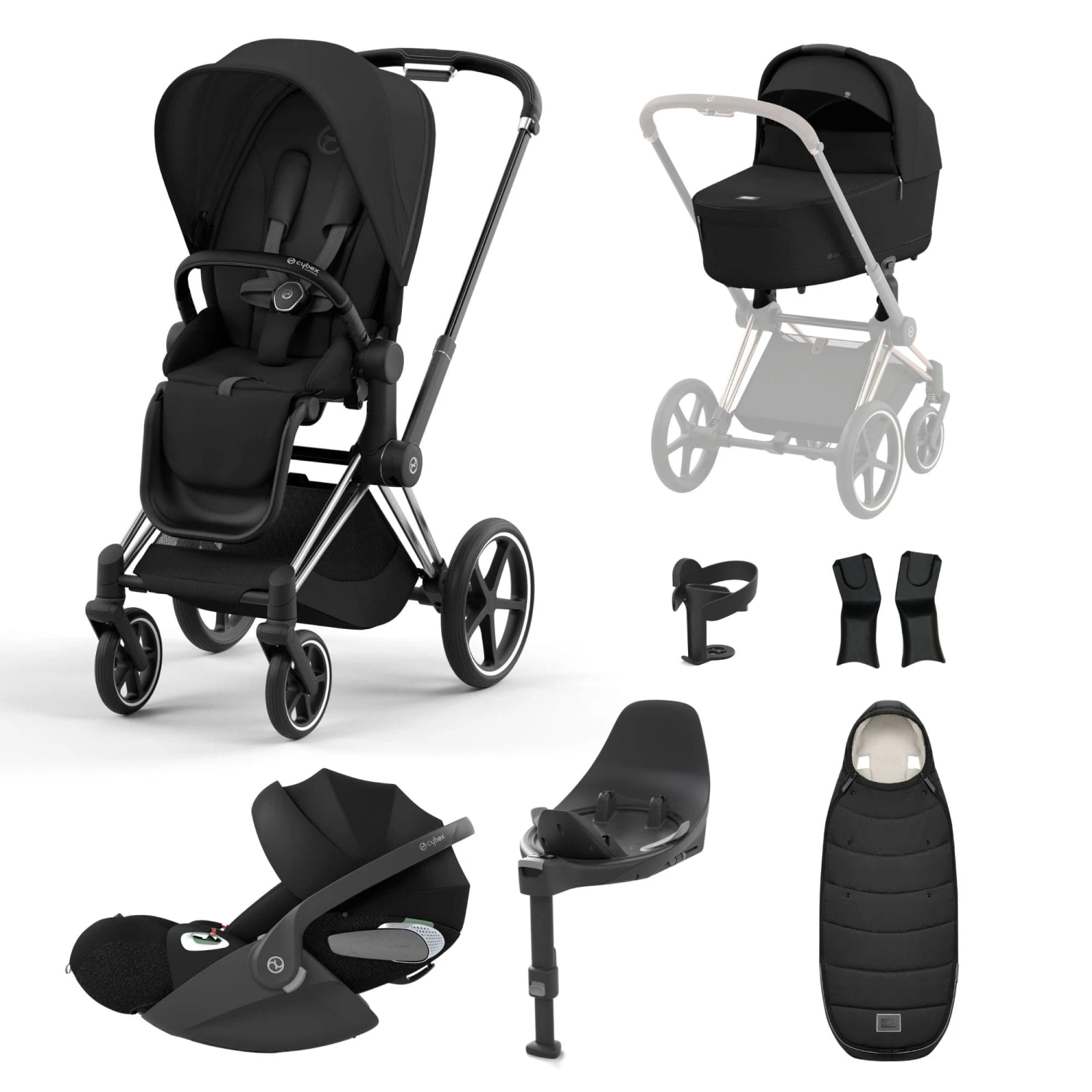 Cybex Priam Cloud T I-Size Bundles - Sepia Black (2023) 3 Cybex Priam Cloud T I-Size Bundles - Sepia Black (2023)