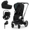 Cybex EPriam Complete Travel System 2023 - Matt Black / Sepia Black 1 Cybex EPriam Complete Travel System 2023 - Matt Black / Sepia Black -Baby Products Store cybex travel systems cybex epriam 2022 travel system matt black deep black 30263069212808